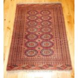 An antique, Bokhara rug