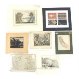 A selection of antique prints and engravings, circa 18th century