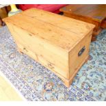 A 19th century pine mule chest