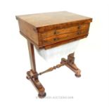 early 19th Century rosewood Ladies work table