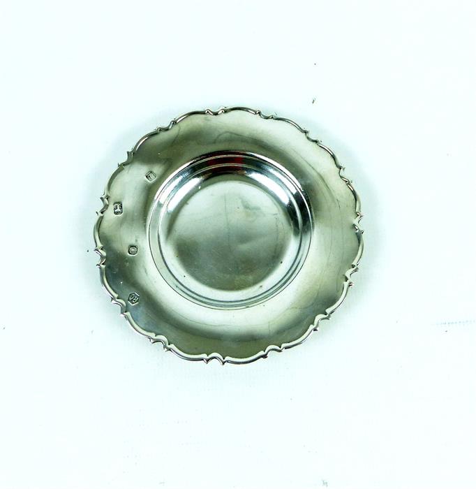 Four, solid silver pin dishes - Image 5 of 6