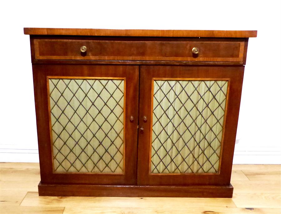 A Reproduction mahogany cabinet.