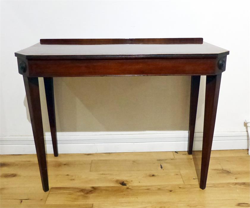 A 19th century Mahogany side or serving table.