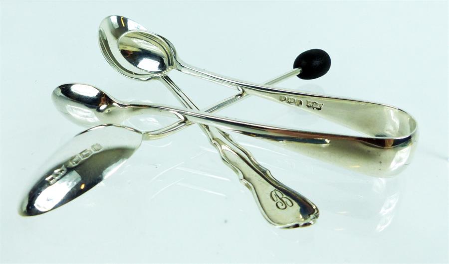 Two cased sets of Mappin & Webb silver tea-spoons - Image 4 of 6