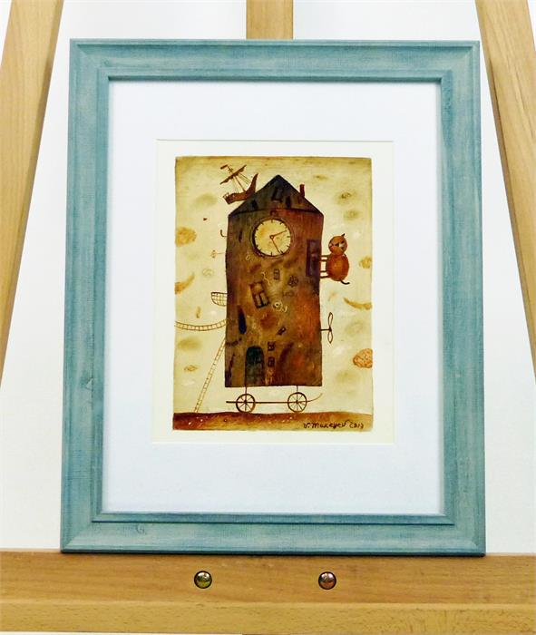 V. Makeyev (Russian), Two, framed and glazed paintings - Image 3 of 5