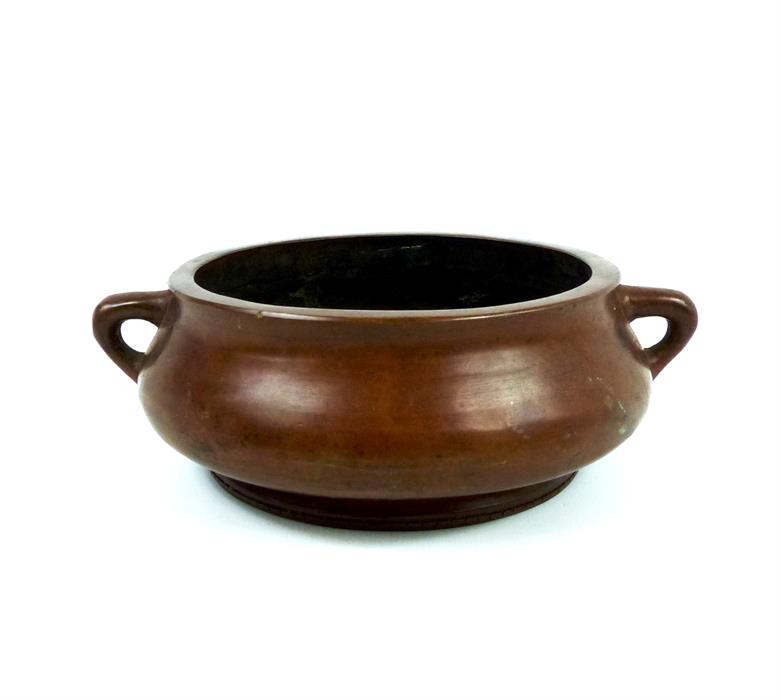 A large, Chinese, bronze, incense burner