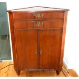 Mahogany corner cabinet