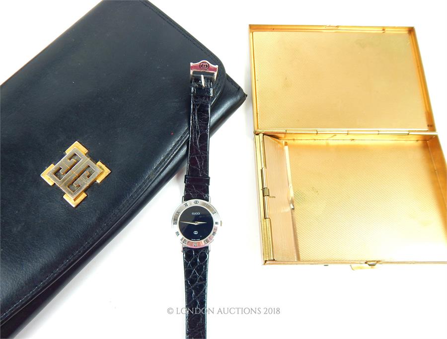 A Gucci ladies wristwatch and Gucci cigarette case - Image 3 of 3