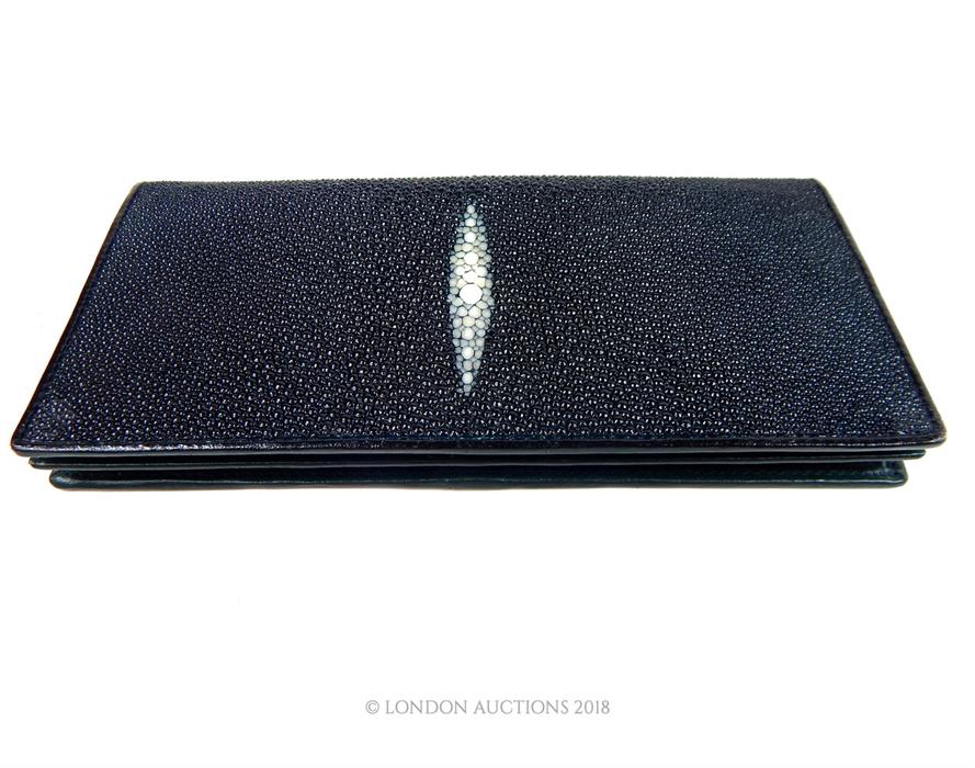An unused, boxed, shagreen (ray skin) wallet - Image 4 of 4