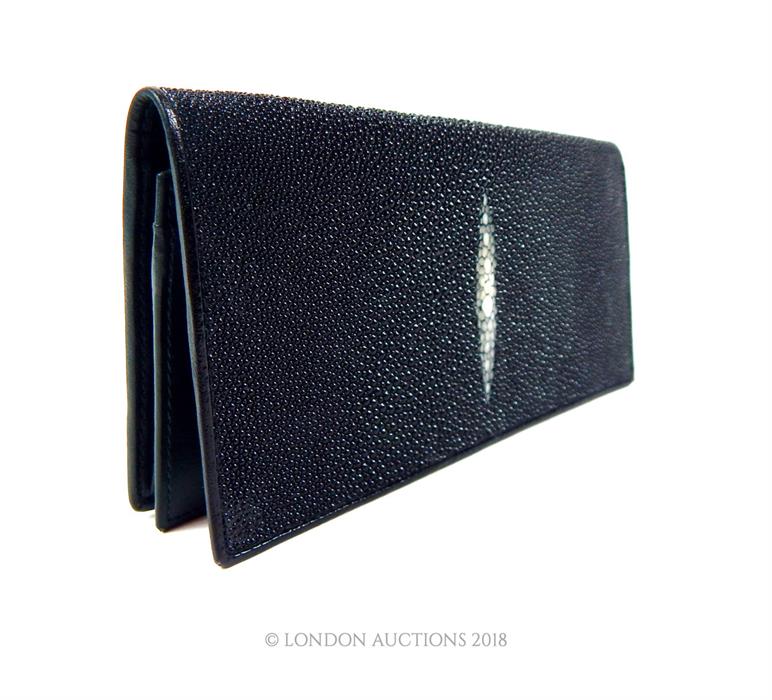An unused, boxed, shagreen (ray skin) wallet - Image 2 of 4