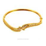 A 22 ct, yellow gold, filigree, bracelet