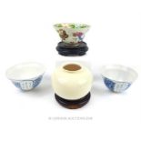 Chinese porcelain tea bowl collection