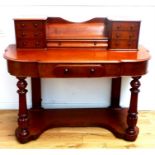 A 19th century mahogany duchess dressing table