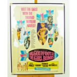 Original vintage United States film poster, Dr Goldfoot & The Girl Bombs, 1966