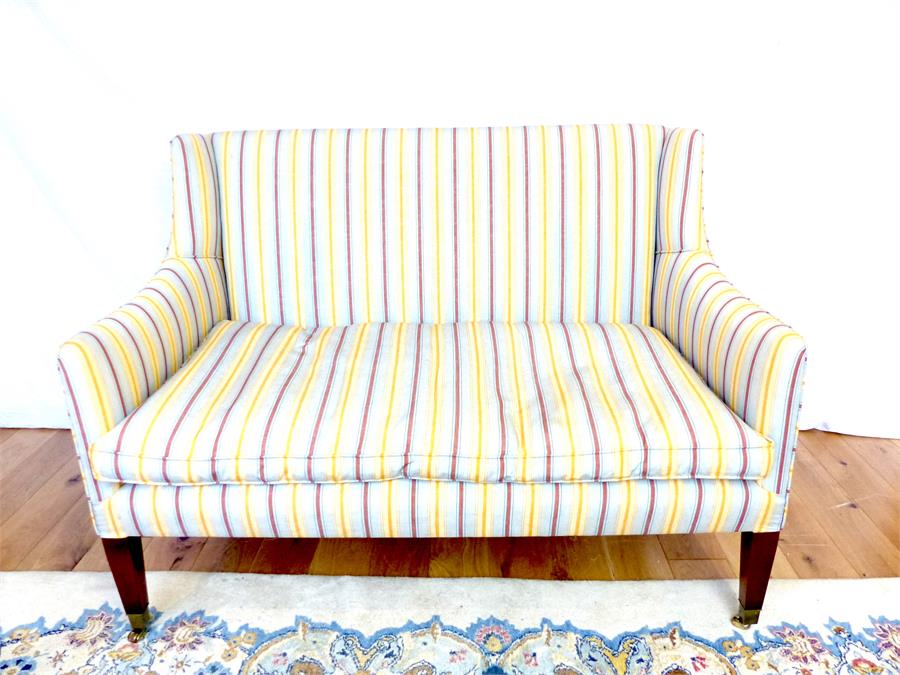 A 19th century two seater sofa