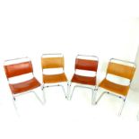 A set of four Heal's cantilever chairs after Marcel Breuer