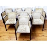 A set of eight contemporary chairs