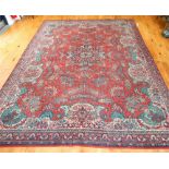 A large Persian carpet