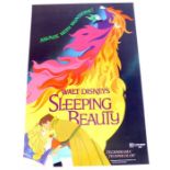 A vintage Walt Disney Sleeping Beauty film poster