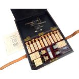 A Leather Cased Doctors Apothecary Set. Late 19th century.