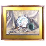 Lottie Picnot, a late Victorian watercolour still life study