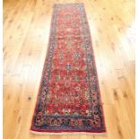 Fine central Persian Sarouk runner 328 x 80 cm