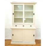 A contemporary white painted cabinet