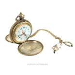 A Sterling Silver Hunting Cased Pocket Watch for the Turkish Market.