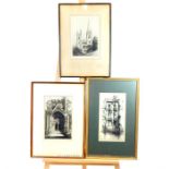 Three Artists Proof Engravings. Signed Affleck and Tushingham.