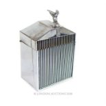 A vintage novelty Rolls Royce chromed table lighter