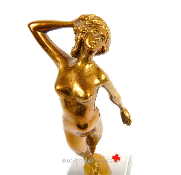 A 1960's Swiss Art Deco style bronze of a female nude - Image 2 of 4