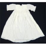 A Child's Silk Christening Gown, circa 1940.