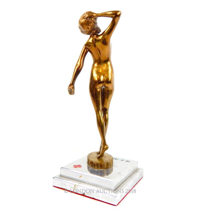 A 1960's Swiss Art Deco style bronze of a female nude - Image 4 of 4