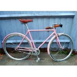 A gent's Dawes bike in pink