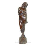 An Edwardian bronze allegorical figure 'Autumn'