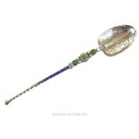 An Edwardian Sterling Silver Anointing Spoon.