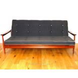 A circa 1960's Guy Rogers 'Manhattan' Scandinavian style teak sofa / day bed