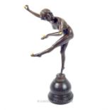 An Art Deco style bronze sculpture