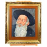 Oil on board portrait of a Jewish man