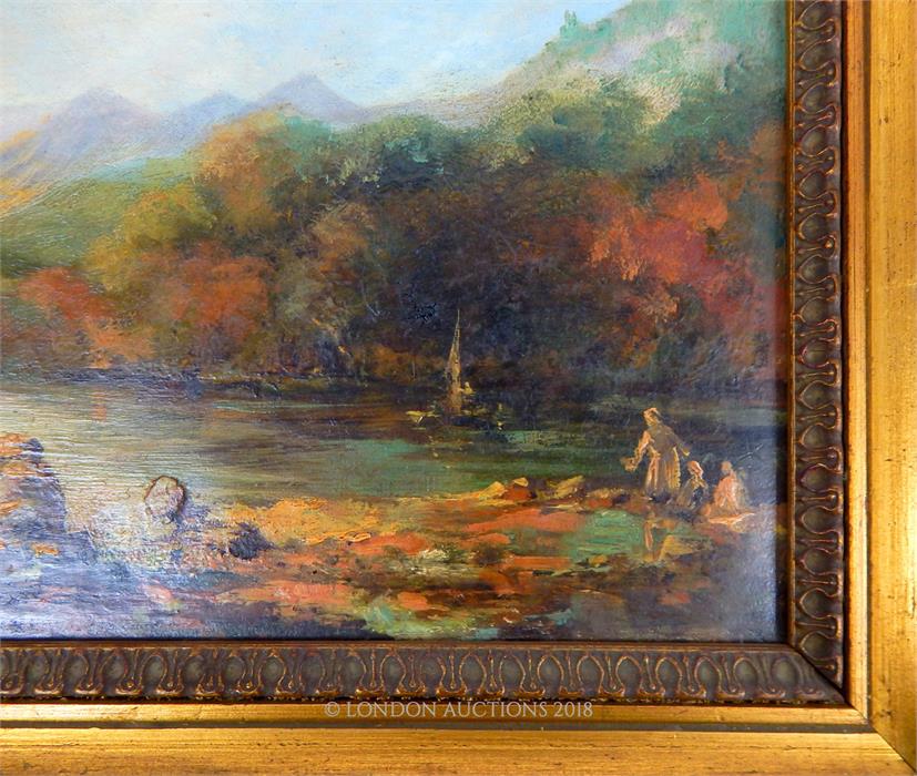 Attributed to Ethel Newington, oil on canvas - Image 2 of 3