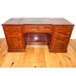 A Victorian Mahogany Kneehole Desk.
