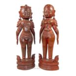 Pair of South Indian figures