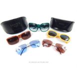 Five pairs of sunglasses