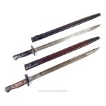 Two Wilkinson Sword bayonets with sheaths