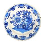 A Blue and White Delftware Charger.