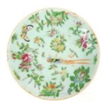 An 18th century, Chinese, hand-painted plate