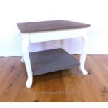 A white painted occasional table