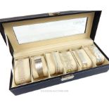 Six Sterling Silver 925 bangles and bracelets all in a presentation case