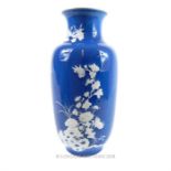 A large Chinese blue and white porcelain vase