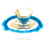 Betty Woodman porcelain cup and saucer